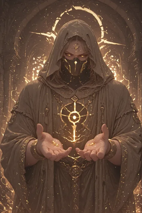 The Strongest Hand Negative Aura is cool End of the World male Expanding hands robe Bring it to the front of your face Mage Collapse Highest Quality masterpiece