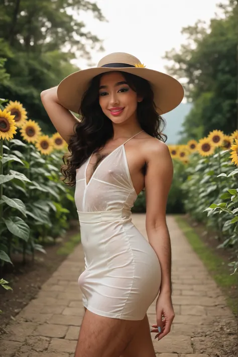 score_9, score_8_up, score_7_up,
A photo of a Japanese girl,1girl,24yo,(futanari:1.3),natural lighting,(walking along sunflower garden),(side view:1.3),(very hairy body:1.3), face focus,(pale skin),(leg hair:1.3),(arm hair:1.3),armpit hair,(summer dress),(...