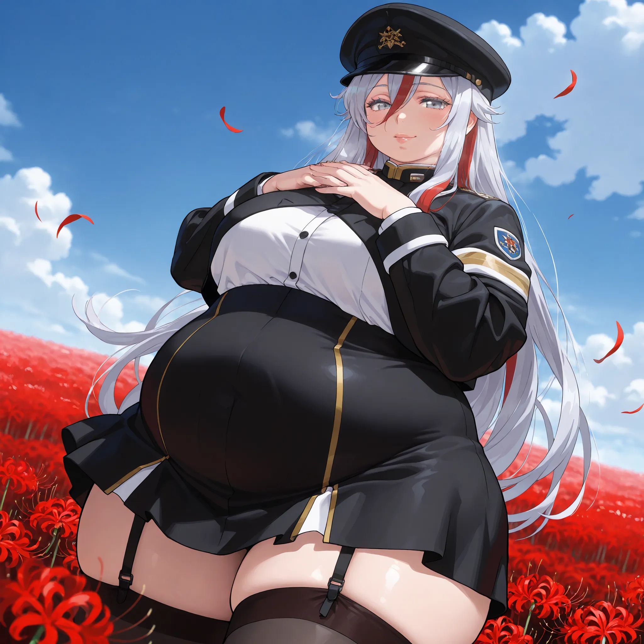 1 woman, beautiful mature woman, attractive detailed face, delicate facial features, detailed skin, huge breasts, looking seductive, ultra-detailed, (best quality,4k,8k,highres,masterpiece:1.2), cinematic lighting, octane render, 8k uhd, extremely detailed...