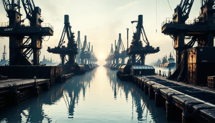 cybernetic corruption, Docks at Dawn
