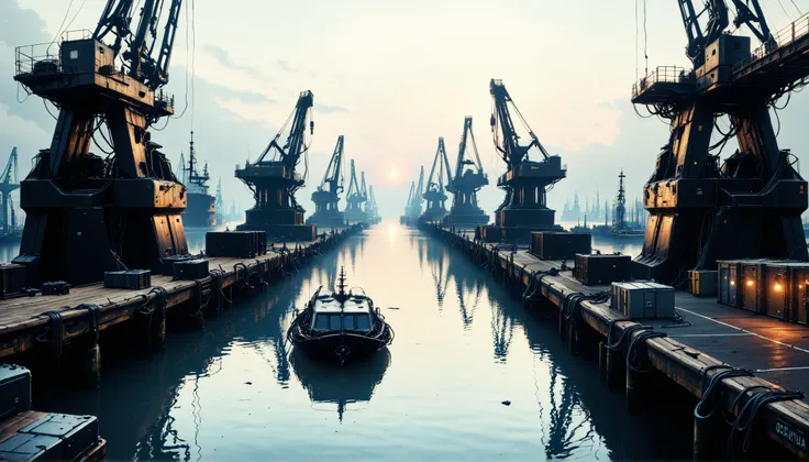 cybernetic corruption, Docks at Dawn
