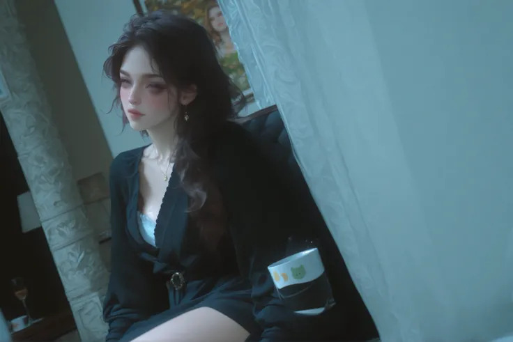 Change to a full-body photo of a woman,G cup, are perfectly detailed,has exquisite facial features, Clothes are exquisite , Game Character Design ,3D Rendering