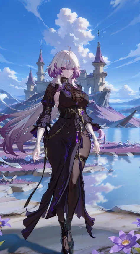 ((masterpiece:1.4,best quality)),(Super detailed),(Extremely detailed eyes),(black leggings,Shiny socks:1.5),Hello Darkness
((Sexy Girl,Large Breasts)),(Blood-red pupils,Diamond-shaped pupil:1.15),Purple Eyeshadow,(elongated hair,Thick hair,shiny hair:1.5)...
