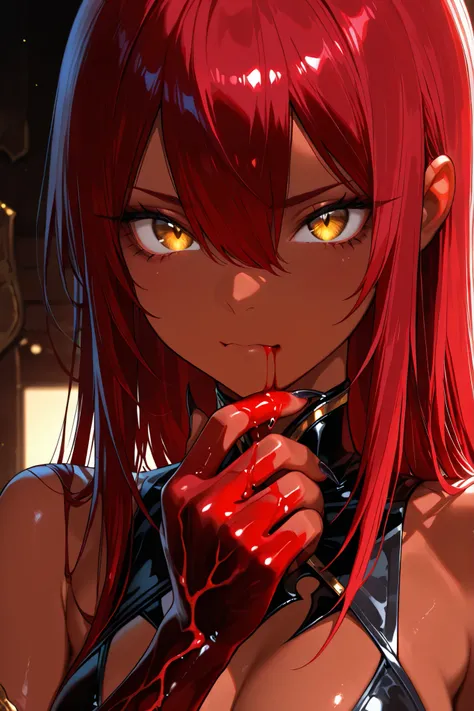 (close up Demon hand :1.4) ,dark skin:1.1 ,sharp nails ,beautiful nails ,beautiful screen lighting ,Trans parent , ,masterpiece ,best quality ,amazing quality ,Droopy blood:0.1 ,XUER guangying, Detailed nails, pulsating blood vessels:0.1 ,Hires upscale: 1...