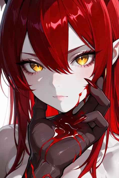 (close up Demon hand :1.4) ,dark skin:1.1 ,sharp nails ,beautiful nails ,beautiful screen lighting ,Trans parent , ,masterpiece ,best quality ,amazing quality ,Droopy blood:0.1 ,XUER guangying, Detailed nails, pulsating blood vessels:0.1 ,Hires upscale: 1...