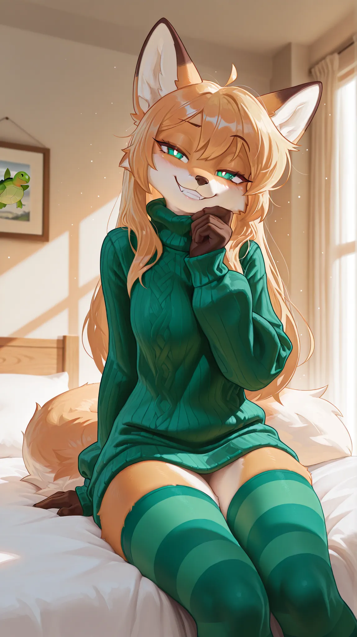 masterpiece, best quality, amazing quality, very aesthetic, high resolution, ultra-detailed, absurdres, newest, scenery, 1girl, furry female, tail, female focus, contrast lighting, side lighting, masterpiece, best quality, newest, absurdres, highres, amazi...