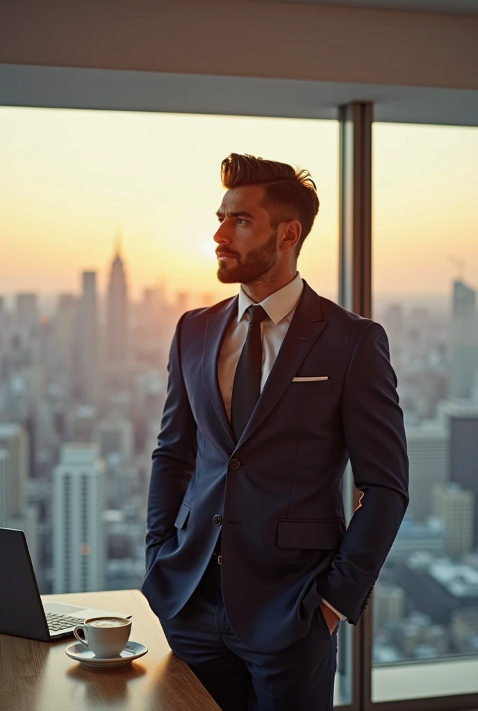 A handsome businessman 
