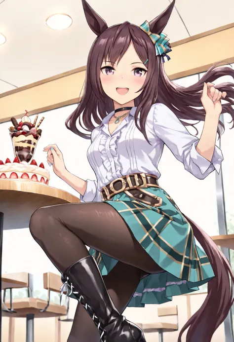 (masterpiece, best quality, perfect face:1.4), wide angle, mejiro dober \(umamusume\), 1girl, floating hair, horse ears, horse tail, tail on the lower back, proportional body, proportional, beautiful hair, beautiful face, beautiful detailed eyes, beautiful...