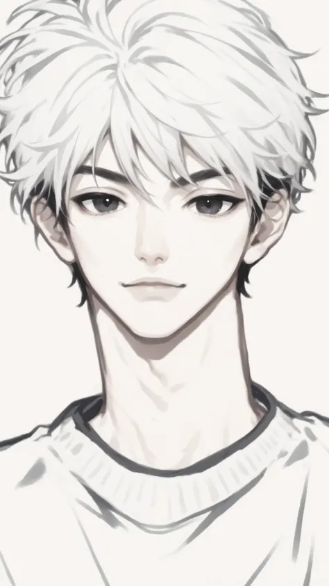 handsome man, color, black hair, black eyes, cool