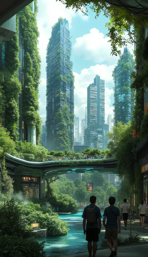 
#### **2. Futuristic Nature-City (Neo-Eden)**  
- **Vertical Forests**: Skyscrapers with terraced greenery, air-purifying algae windows, and rooftop farms.  
- **Floating Eco-Districts**: Artificial islands with biodomes housing wildlife reserves and rene...