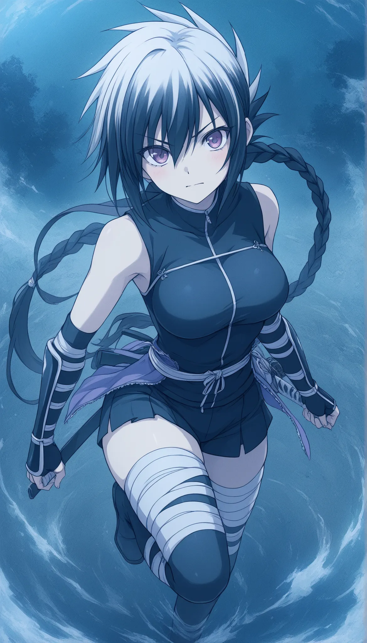 masterpiece、最tall品質、tall、highly detailed illustration、anime style、Central Kagura's Asuka