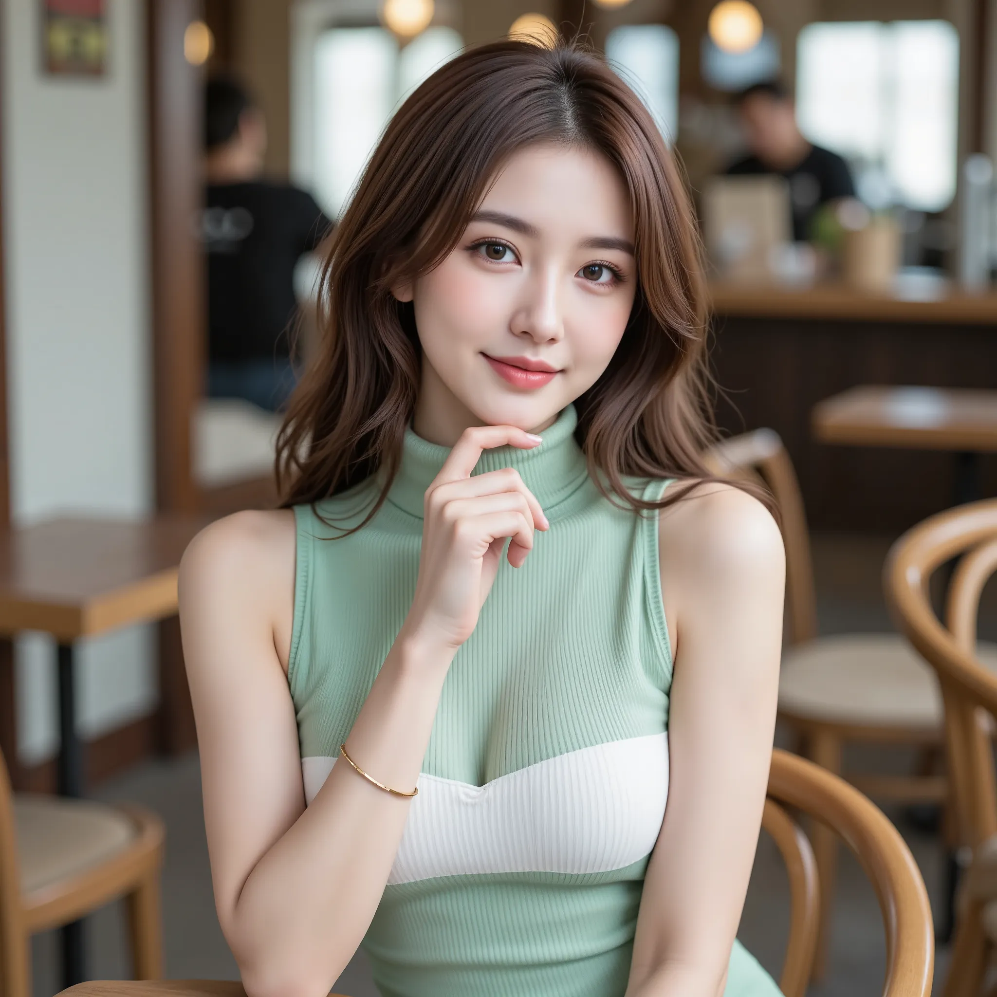 NSFW, (Highest quality), (Ultra-precise CG 16K wallpaper), (Realistic), (High saturation), (Sharp), Beautiful detailed shading, Beautiful natural lighting, Beautiful detail glow, Natural light, Depth of field, (Mature 24 year old woman, One person), (Beaut...
