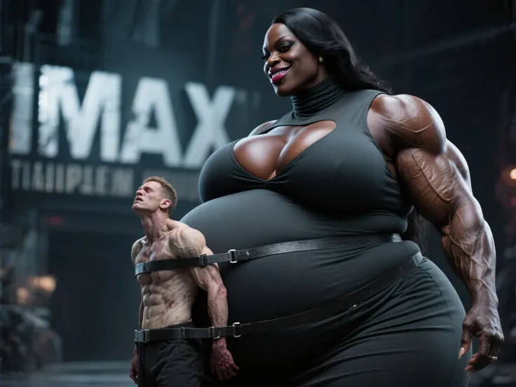 SMALL MAN STRAPPED TO HUGE BELLY (ILLUSTRIOUS) 1