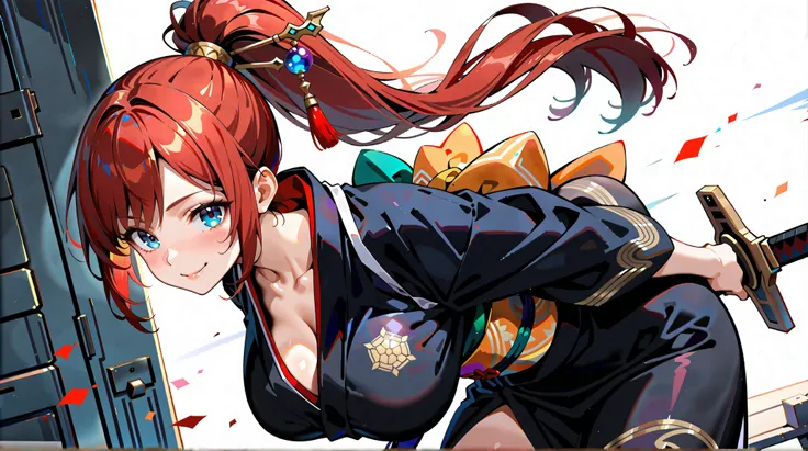8K (high resolution) (Super Detail)　(masterpiece)　(Highest Quality)　animated illustration　detailed eyes　detailed face　detailed hands　Delicate hair　 detailed wrinkles on clothes　very elaborate body with raised palm　fine skin　healthy skin tone with ro in the...