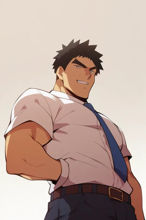 check_9, check_8_up, check_7_up, check_6_up, perfect anatomy, Perfect proportions, best quality, masterpiece, high_permission, high quality, сольный male, Harumi Takeda , takeda harumi  \(Shiromantha\), black hair, short hair, poison, bristle, black eyes, ...