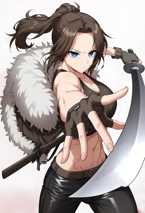 (masterpiece, best quality:1.2), amazing quality, very aesthetic, 32k, soft lighting, absurdres, extremely beautiful, newest, scenery, extra details,anime screencap, (sharp detailed:1.2),(masterpiece, best quality:1.2), 1girl,blue eyes,brown hair,ponytail,...
