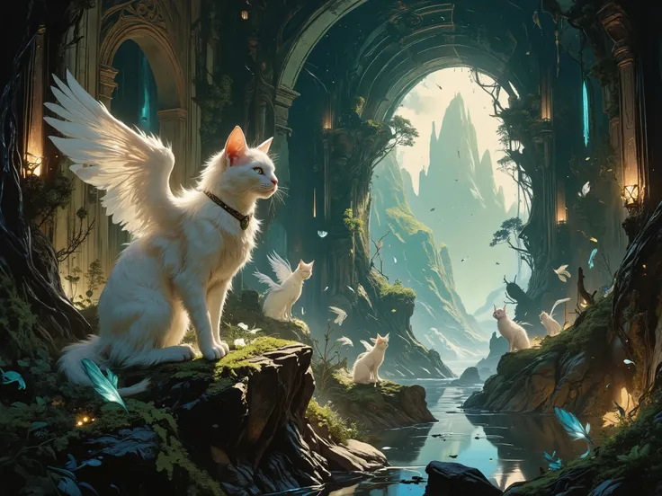 the secret lair of fluffy winged cats