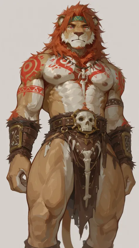 1 uncle,(((middle aged_ male:1.5))), boy:0.5,Lion,furry,Light Red Eyes,Gold Eyes White,Red and Brown Mane, body ,Strong,abdominal muscles,((uncle:1.3)),(( aldult)),((mexisture)),((old er)),Middle Age,((stubble:1.2)),( body_hair),((alone)),Strong,alone,expo...