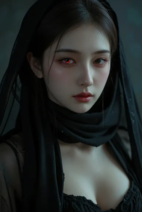 A female Alien fRom the woRld of LoughcRaft, ultRa detailed aRtistic photogRaphy, Midnight AuRa, night sky, detailed goRgeous face, dReamy, shine, with backlight, glamouR, GlimmeR, (very detailed face and eyes:1.2), (High-Resolution glowing Red eyes:1.4), ...
