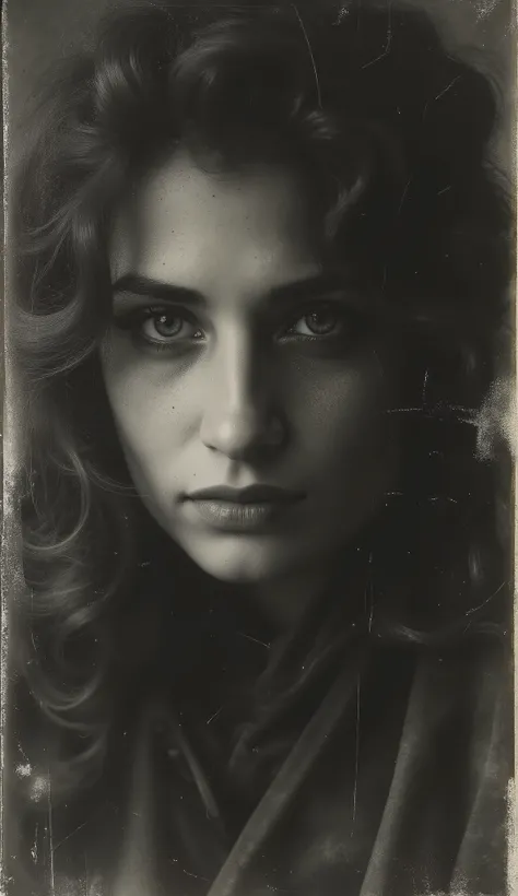 Close-up of the face of a female ghost with serious facial expression, sinister, terrifying , powerful, lighting chiaroscuro, irritable, Cinematic, hyperrealistic, 8K, highly detailed, Photorealist, (best quality,4k,8K,highres,masterpiece:1.2), Ultra-deta...