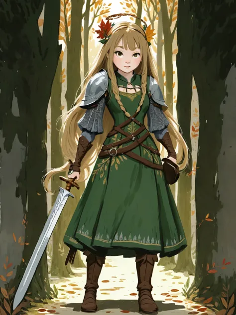 2D ART, 1girl, hyper detailed gouache painting, detailed medieval dress, portrait illustration, High-quality, high definition, illustration, gougoupaintleaves:1.5, long_hair, detailed face, simple white background, picture book character, FRESHIDEAS Illust...