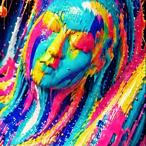 [yayoi_mix] Slimy Colorful Paint Body 