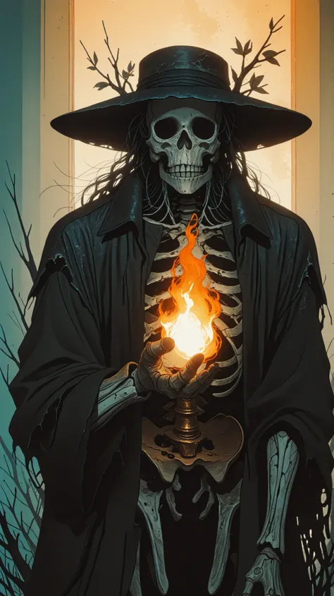 > "A dark, eerie forest at night, drenched in cold moonlight and deep shadows. In the center, 'The Blackcoat' from Hunt: Showdown, crouching low in the underbrush. He's wearing his iconic long black duster coat, wide-brimmed hat casting a heavy shadow over...