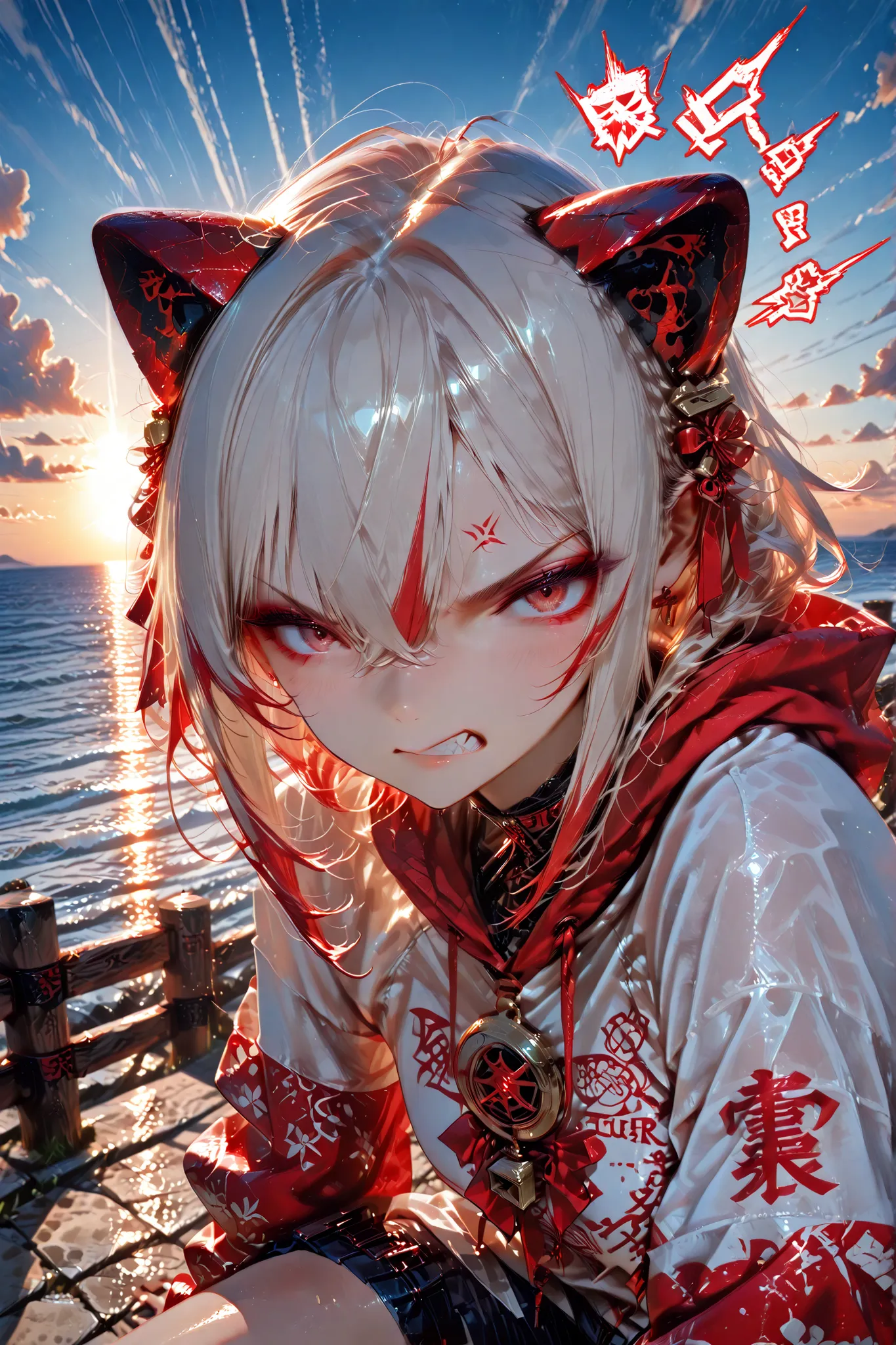 the strongest boss、his anger is tremendous、Break the ocean、split the earth、roar that roars in the sky