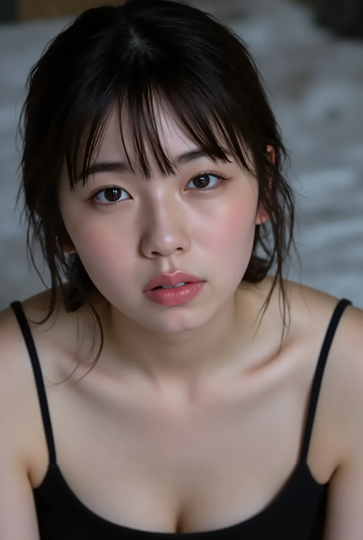 (( Highest Quality )), ((masterpiece)), ( details), One woman, first person view, ,Voluptuous women, sexy,( has sex in the bedroom),((( extremely large breasts , completely naked, beautiful breasts))) , (( unadorned, black hair, short...
