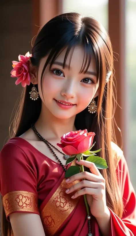 Cute smile girl wallpaper 4k 