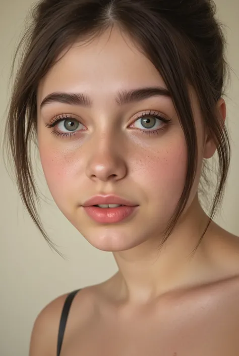 CamilaLane, close-up of a gorgeous girl's face. , /[UHD, masterpiece, very detailed, (super realistic skin:1.2), sharp focus, ((skin marks, moles, smooth skin, real pores, moles on skin, stretch marks, natural skin:1.8)), Realistic skin details, skin imper...