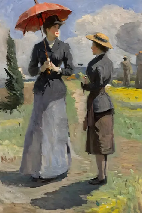 Woman Painting , standing with an umbrella , many painting , many painted , by claude many , クロード・Monet , charles many , style of many , claude many) , Monet , Impressionist Paintings , ブランシュ・オシュデ・Monetによる , calude many style , style of claude m...
