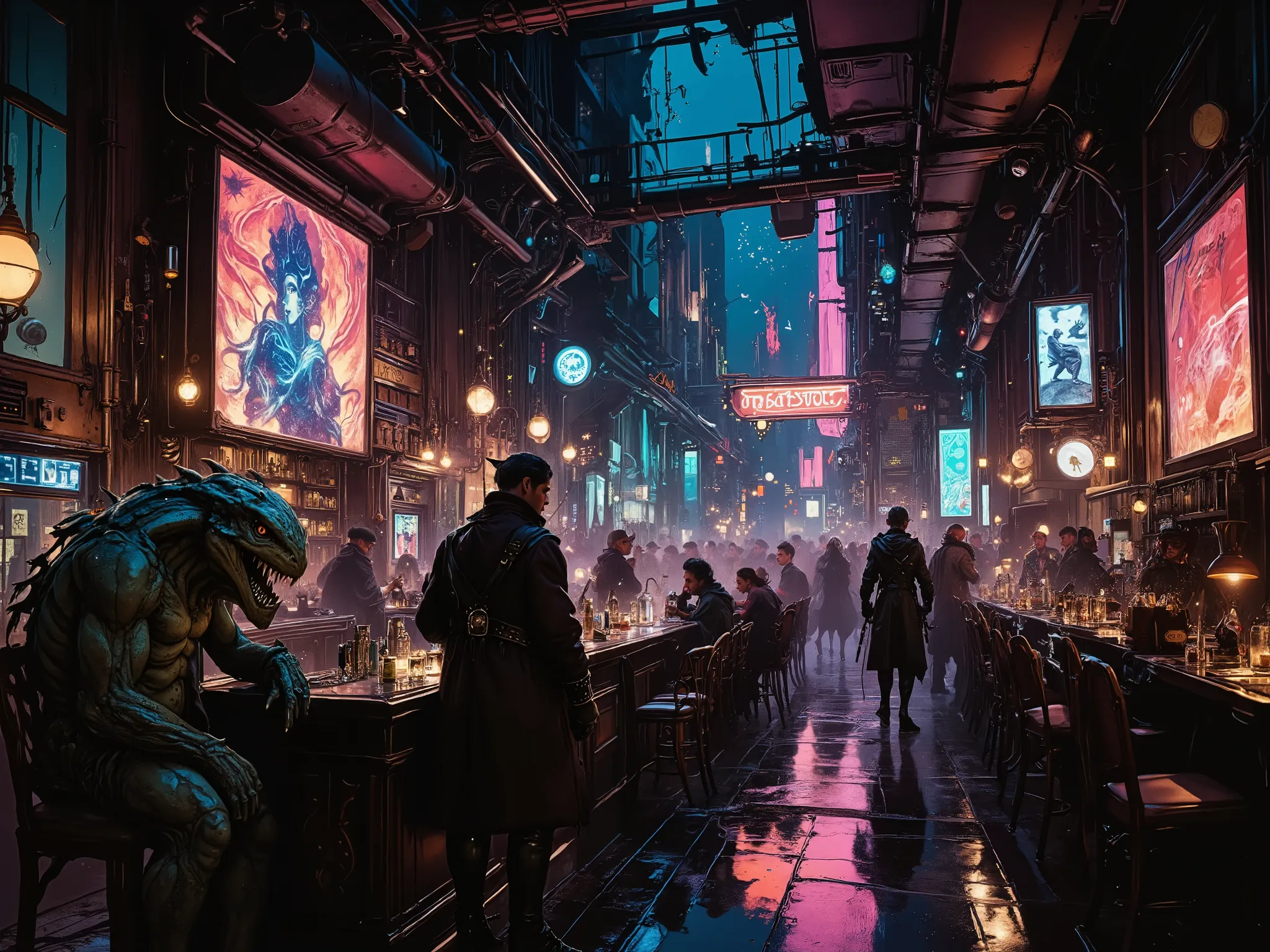 Cyberpunk bar for monsters and mutants