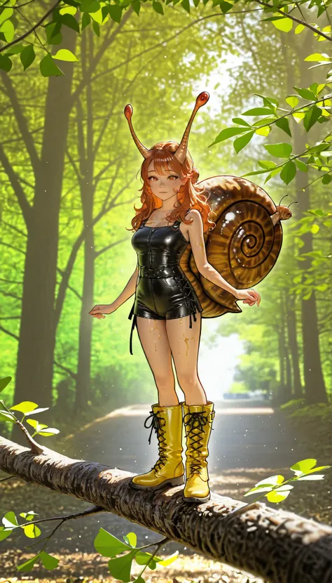 photorealistic, beautiful detailed eyes, detailed leather, detailed hair, volumetric lighting, Extremely detailed dapple, light particles, dramatic shadows, film lighting,  photo background, depth of field,,Contour with chromatic aberration,delimited outli...