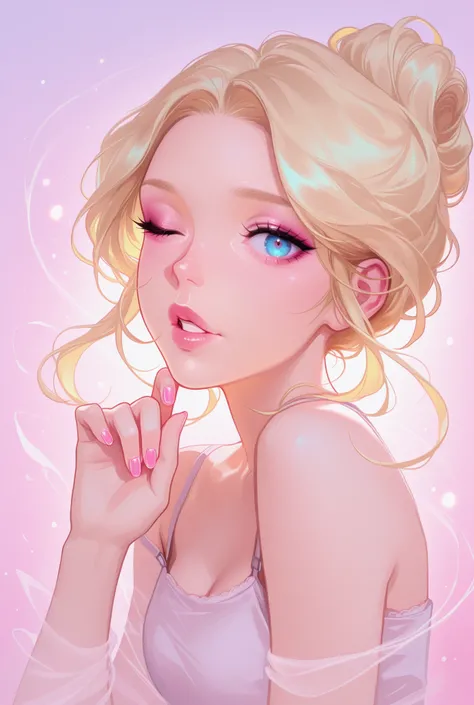 masterpiece, best quality, amazing quality, cyarin_style, melancholic atmosphere, soft pastel colors, expressive detailed eyes, delicate lineart, dynamic hair movement, gradient lighting, emotional depth, dreamy background, subtle shading, anime illustrati...