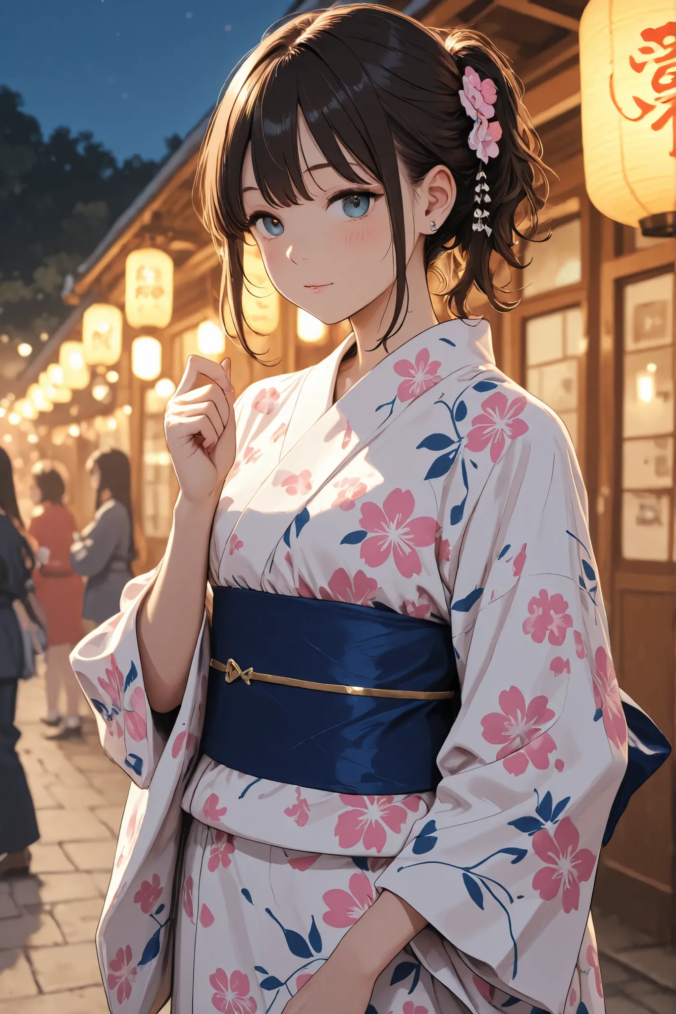 Girl in Japanese clothes、cute、Japan