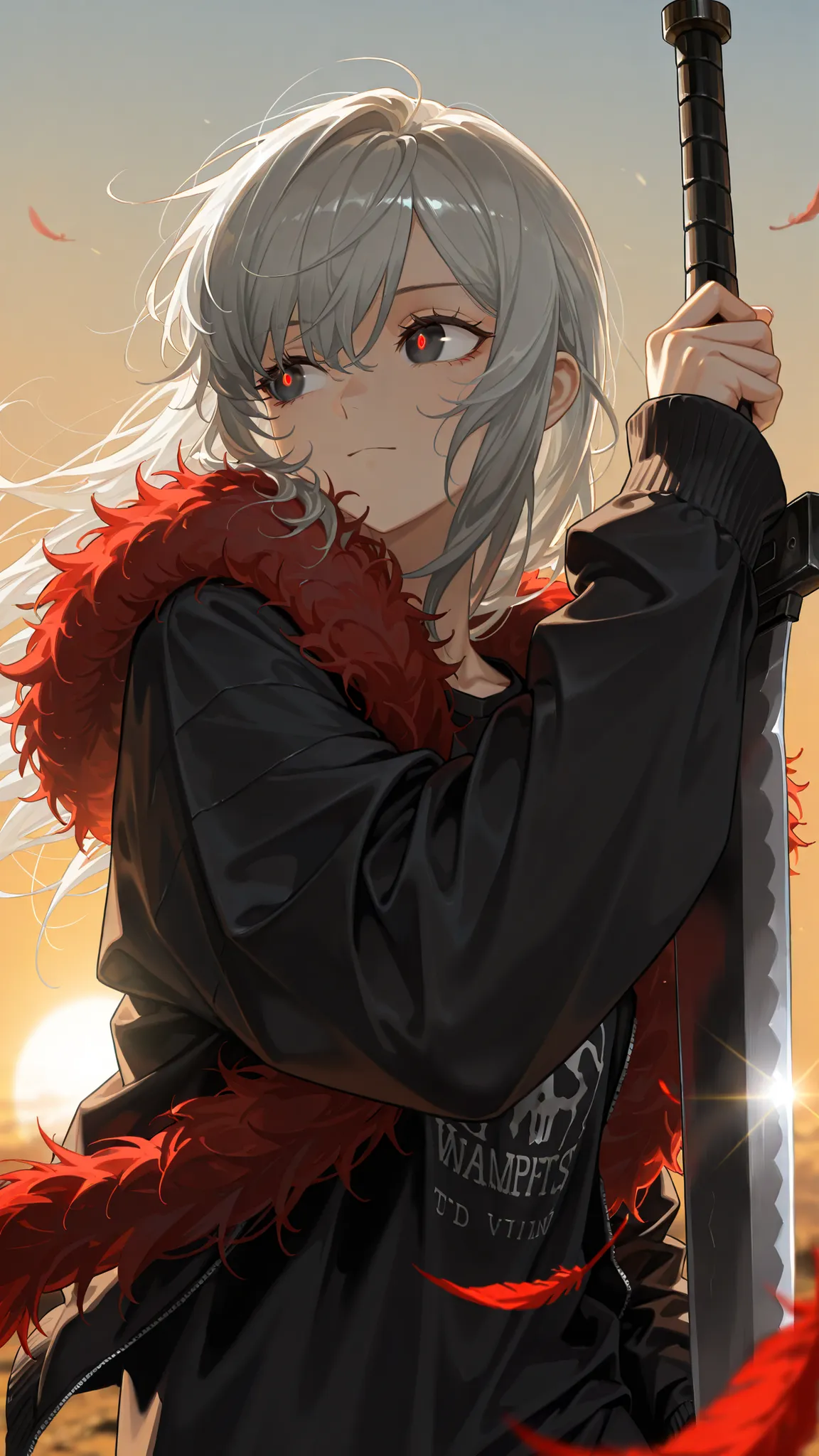 by [arknights|(748cmstyle:0.5)], god rays, cinematic shot, mature, young adult, masterpiece, best quality, amazing quality, very aesthetic, high resolution, ultra-detailed, absurdres,
1girl, solo, alone,(dynamic pose, side eye, looking over her shoulder, l...