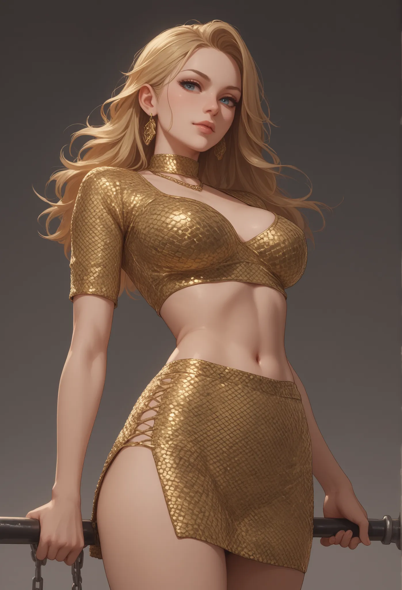 golden chainmail bilkini