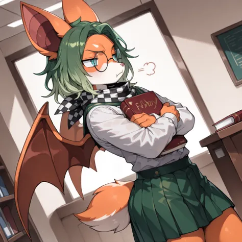 (side angle, close up) (solo:1.5, solo character:1.5) (adult, wide shoulders:1.2, broad shoulders, mature:0.9, boy, male, hot,) [big eyes:1.4], (round face:1.4, bright blue eyes, cute:1.1), ((green hair, round glasses)), (medium hair, hair over whole head,...