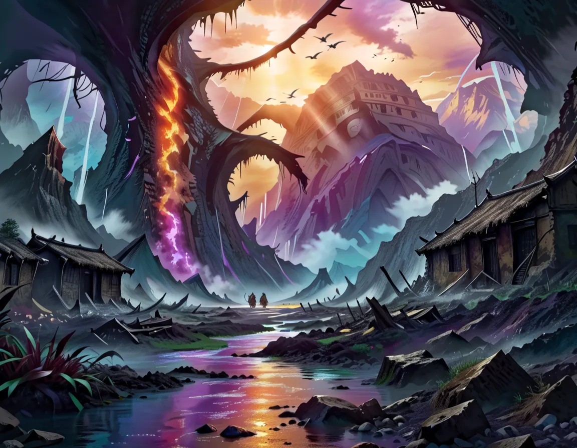 paysage apocalyptique, colorer