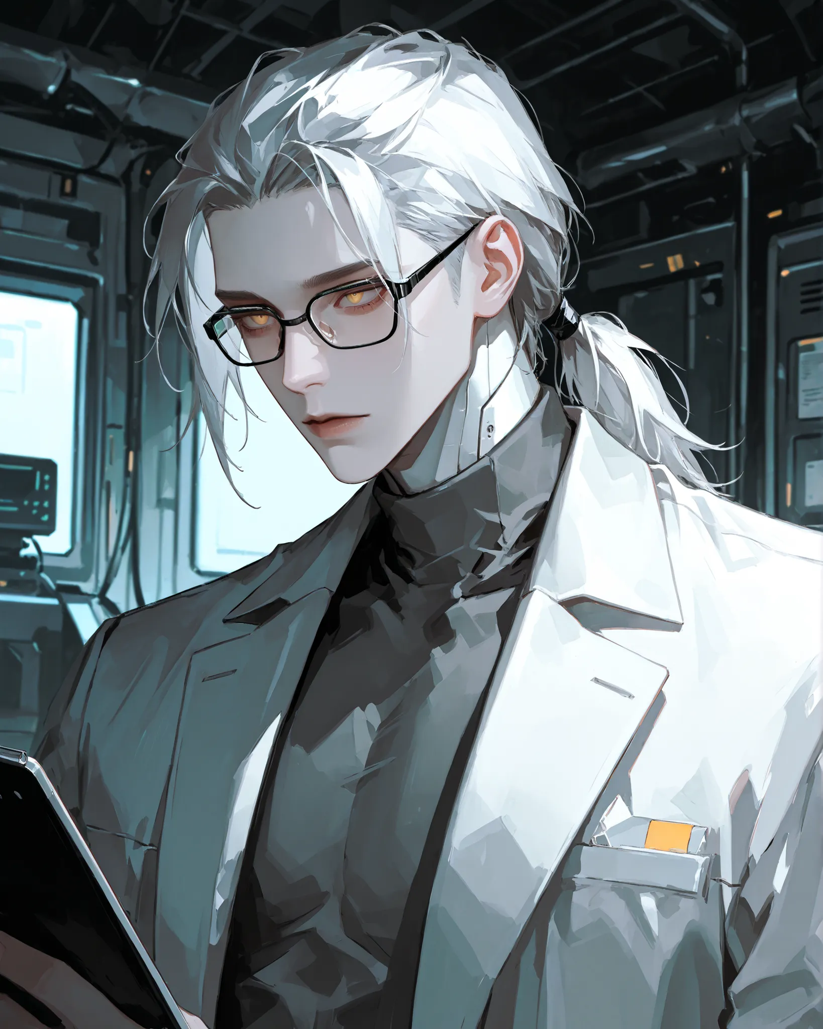 score_9 , score_8_up , score_7_up , source_anime, masterpiece, better quality, amazing quality, hyperdetailed, newest , is very aesthetic, highly detailed image, detailed eyes, high detail eyes, Semi-realism art, Semi-realism art style, Mature, 1 Man, Male...