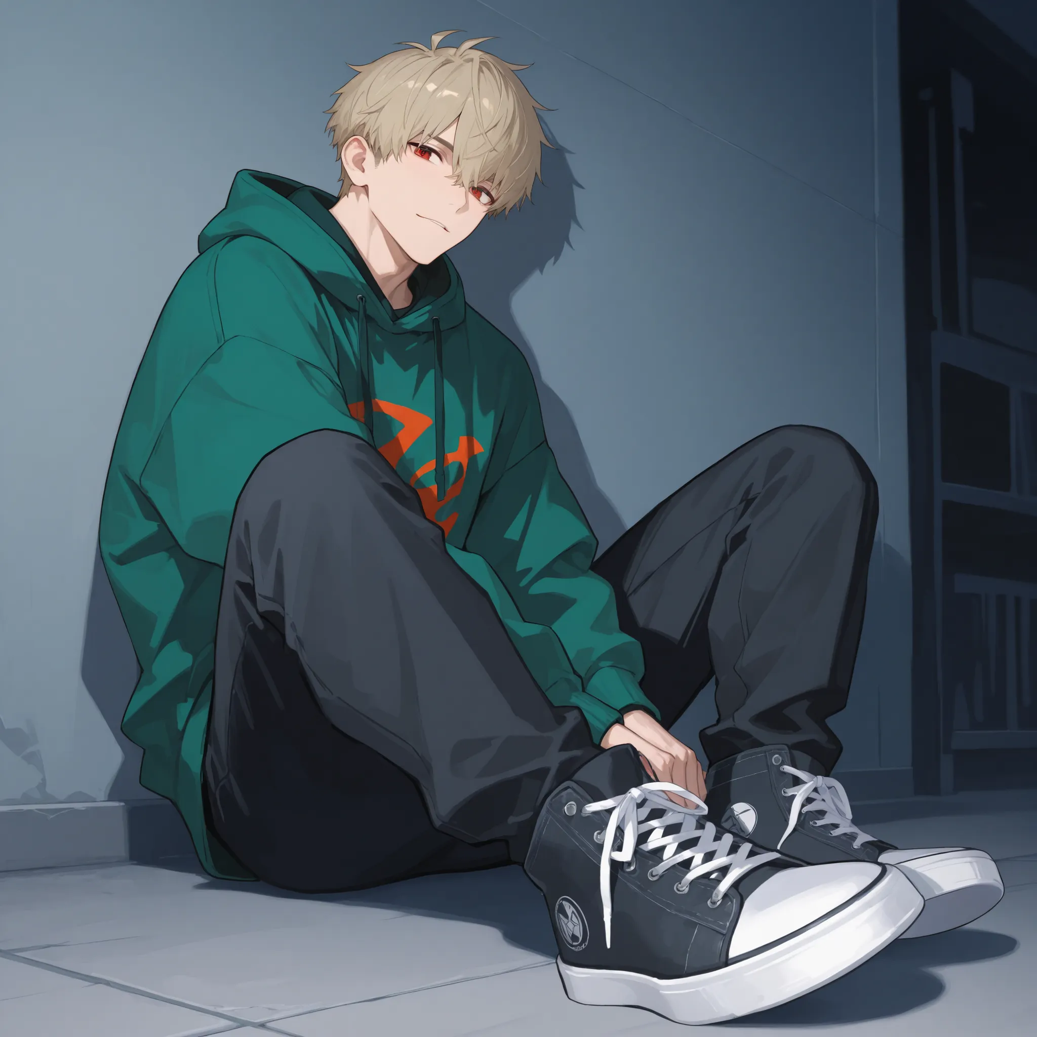 Male Character Full Body Slander Hoodie