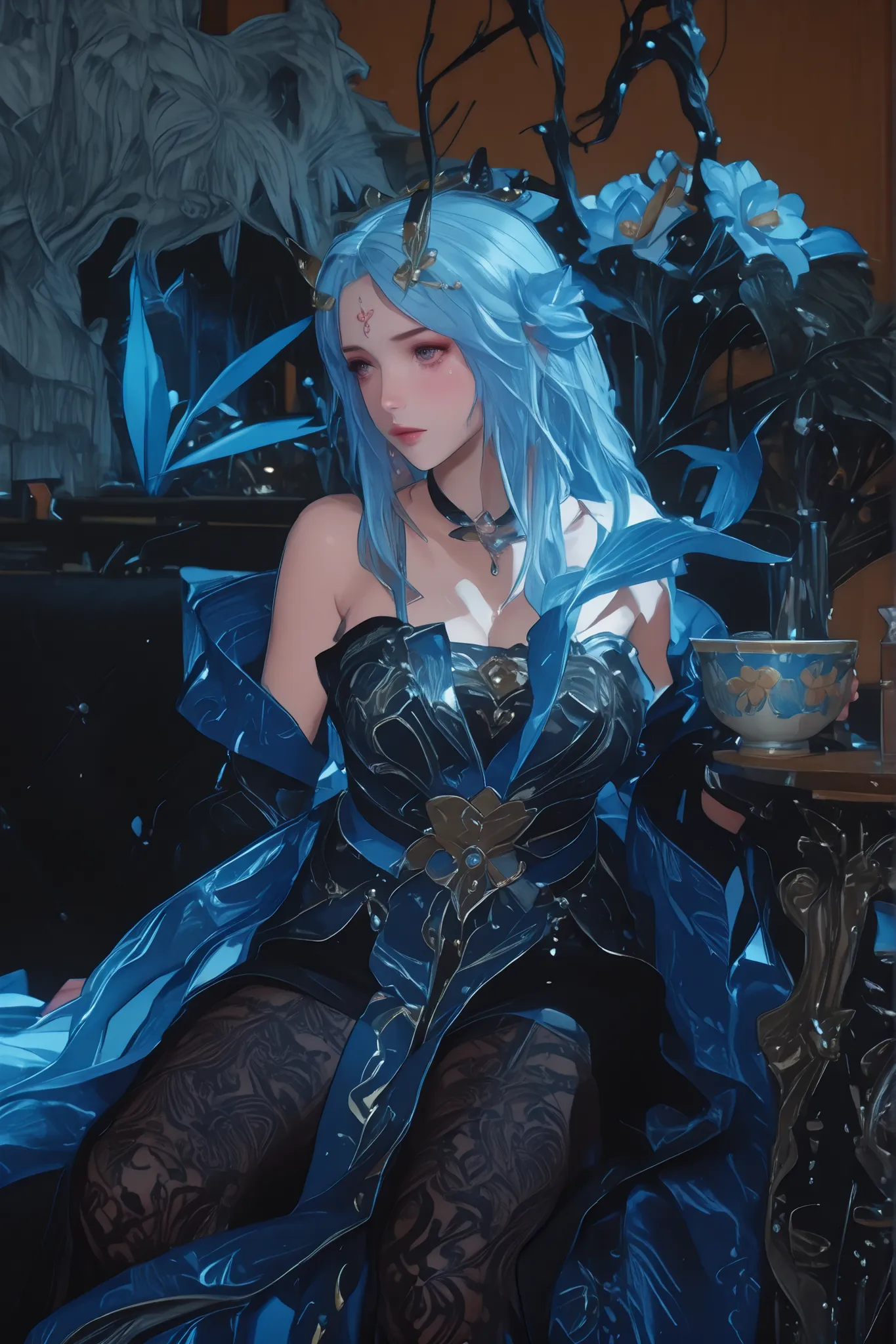 Change to a full-body photo of a woman，G cup，Perfect Details，has exquisite facial features， Clothes are exquisite ， Game Character Design ，3D Rendering