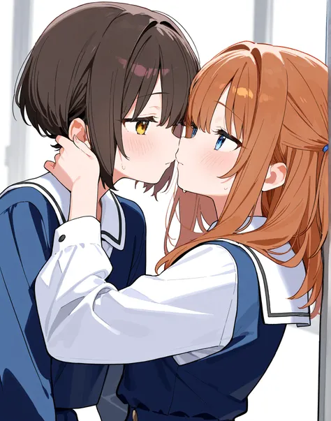 2 cute middle school students
