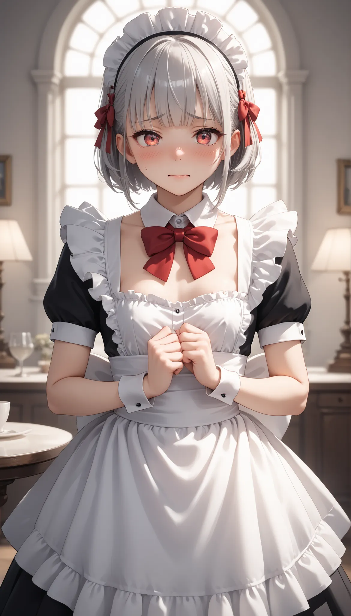 1 girl, A silver-haired girl, rathing_explicit , sexy, ,score_9, score_8_up, score_7_up, (detailed anatomical features, anime style:1.2), (best quality,4k,8k,highres,masterpiece:1.2),ultra-detailed, stunning lighting, soft colors, glowing skin, anime, anim...