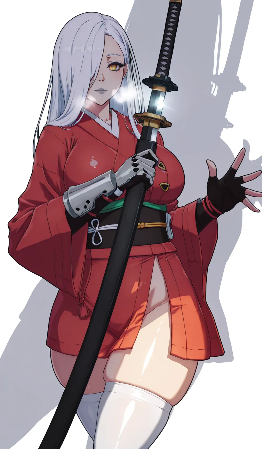 ggstduel, (shiroshisu-style:1.22), ((Cinematic, unreal engine, eye-catching, ambient occlusion, UHD, masterpiece)), ((dim lighting, soft shadow)), comic, score_9, score_8_up, score_7_up, score_6_up, score_5_up, score_4_up, uncensored, detailed background, ...