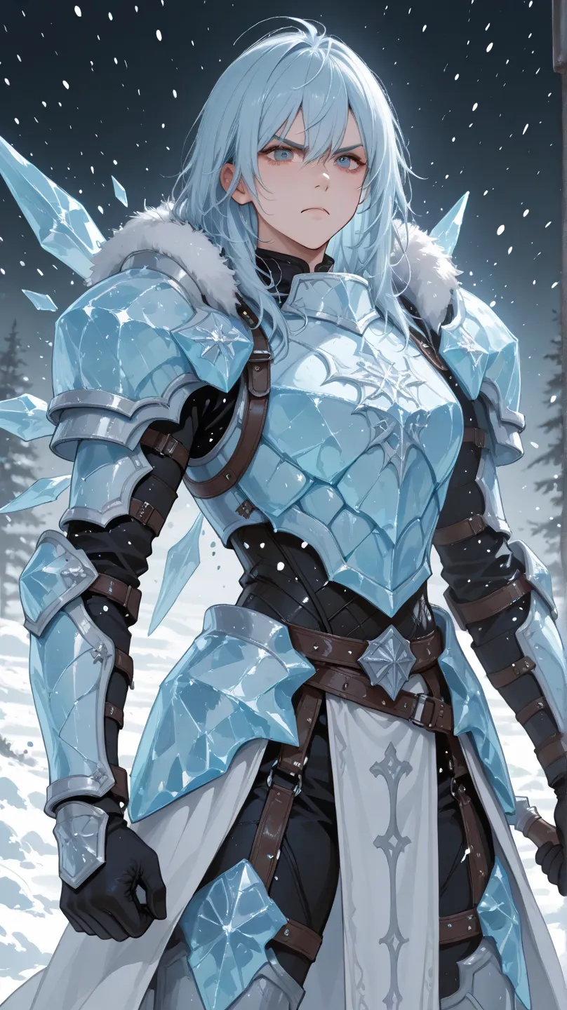 Ice from right hand 、Ice Armor、magic、anger、Snowstorm