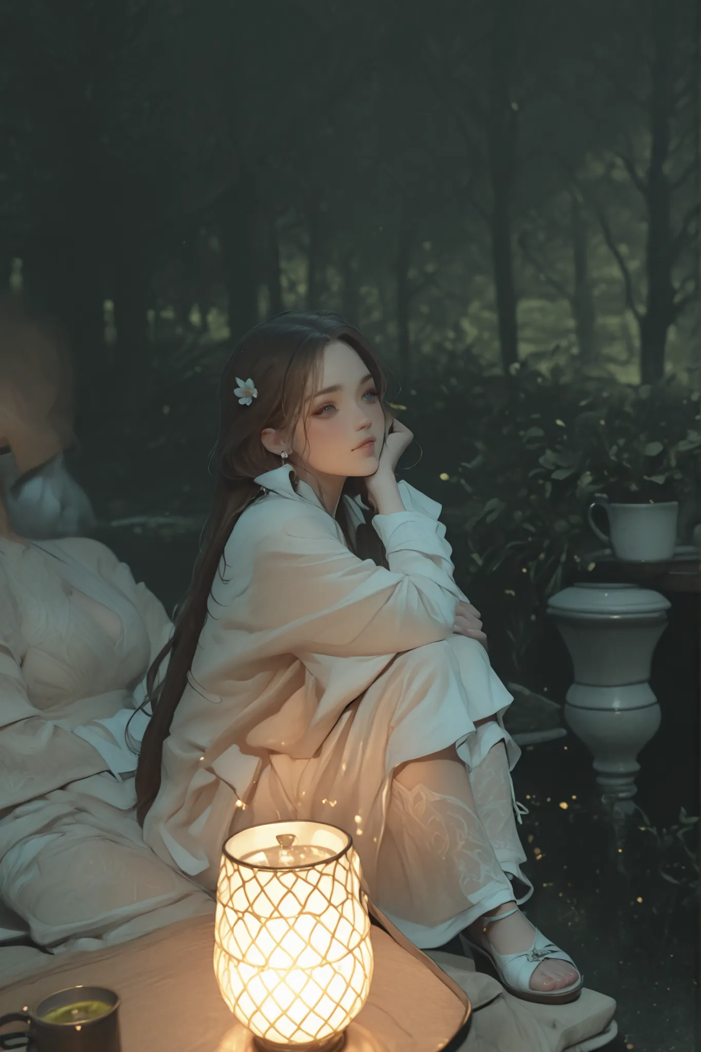 Change to a full-body photo of a woman，G cup，Perfect Details，has exquisite facial features， Clothes are exquisite ， Game Character Design ，3D Rendering