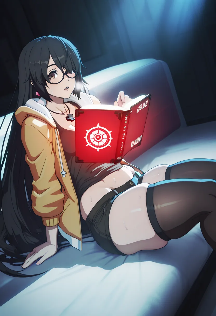ggstduel, (shiroshisu-style:1.2), ((Cinematic, unreal engine, eye-catching, ambient occlusion, UHD, masterpiece)), ((dim lighting, soft shadow)), comic, score_9, score_8_up, score_7_up, score_6_up, score_5_up, score_4_up, uncensored, detailed background, v...