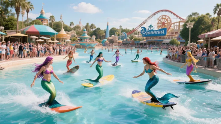 Mermaids Splash! 🧜‍♀️ ⛲ 🎢